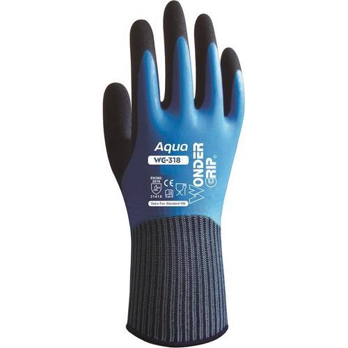 Wonder Grip WG 318 Aqua Gants Imperméables, Bleu/Noir, S/7 on Productcaster.