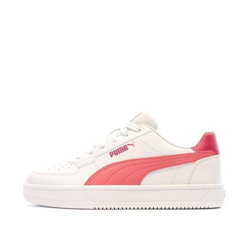 Baskets Blanches/Roses Fille Puma Caven 2.0 on Productcaster.