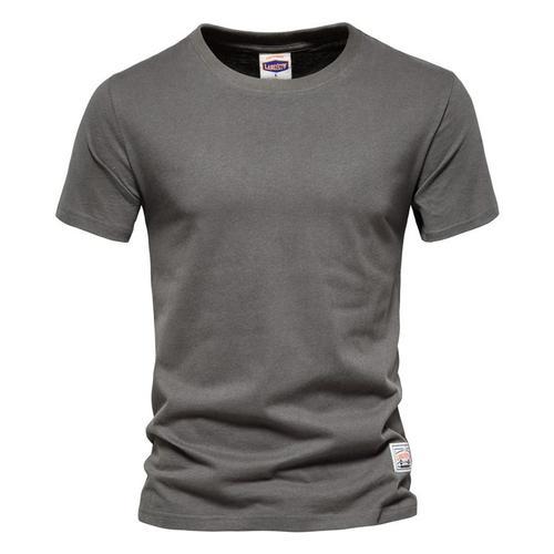 Aiopeson-T-Shirt À Manches Courtes Pour Homme,100% Coton,Couleur Un... on Productcaster.