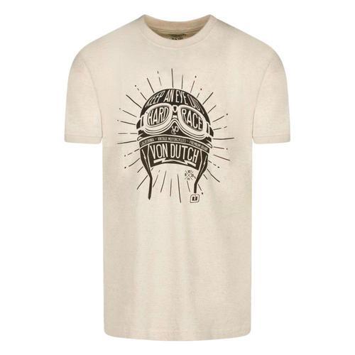 T-Shirt Beige Homme Von Dutch Barst on Productcaster.