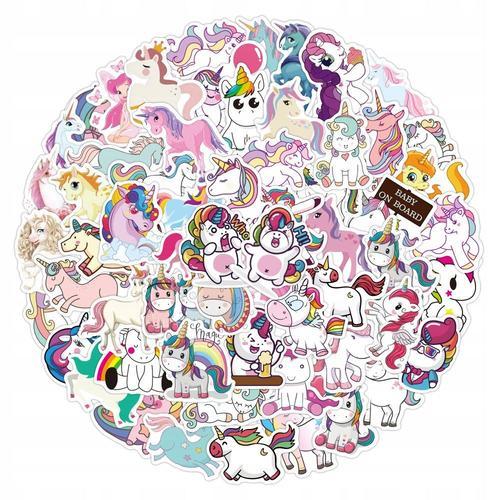 200 Pi¿¿Ces Mignon Licorne Graffiti Personnalit¿¿ Tr,Aesthetic Coul... on Productcaster.