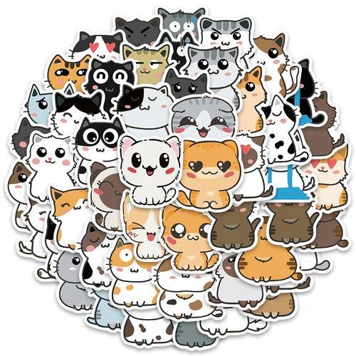 200 Pi¿¿Ces D'animaux Chats De Dessin Anim¿¿ Mignons,Aesthetic Coul... on Productcaster.