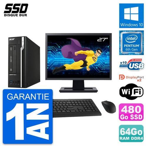 PC Acer Veriton X4640G SFF Ecran 27" G4400 RAM 64Go SSD 480Go Windo... on Productcaster.