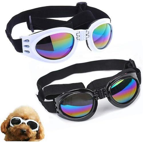 Paquet de 2 lunettes pour chien, sangle r¿¿glable, Protection des y... on Productcaster.