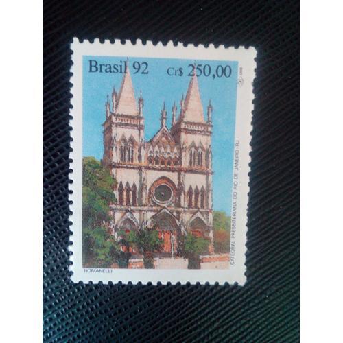 Timbre Bresil Y T 2051 Cathédrale Presbytérienne De Rio De Janeiro ... on Productcaster.