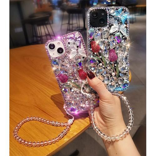 Coque De Téléphone Portable Luxueuse En Strass, Compatible Avec App... on Productcaster.