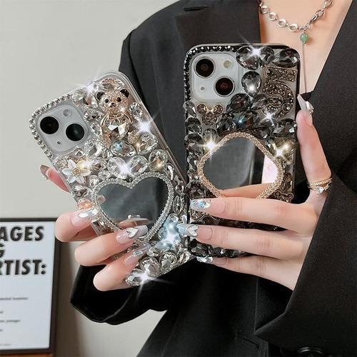 Coque De Téléphone Portable Avec Strass, Compatible Avec Iphone13, ... on Productcaster.