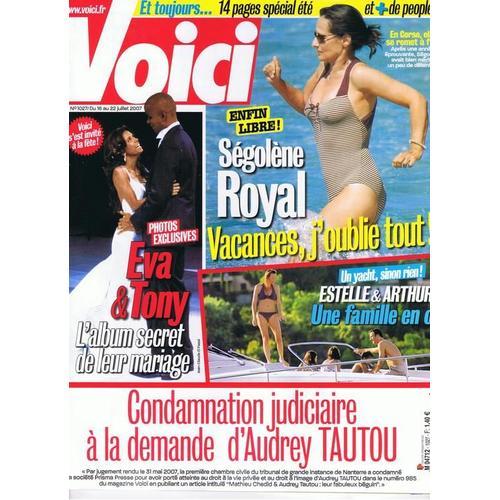 Voici N° 1027 : Segolene Royal : Vacances J'oublie Tout - Eva Et T... on Productcaster.