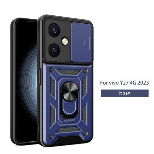 Coque De Téléphone À Fenêtre Coulissante Pour Vivo Y27 4g 2023, Étu... on Productcaster.