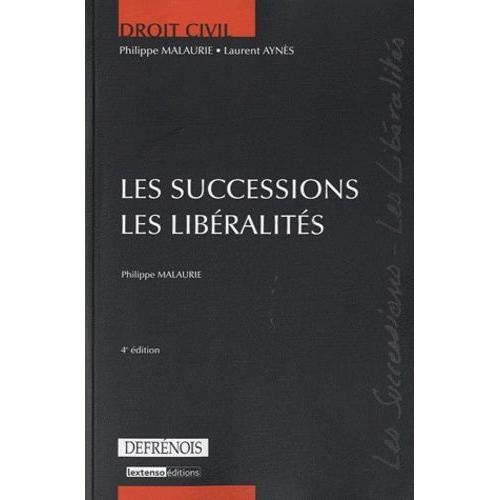 Les Successions, Les Libéralités on Productcaster.