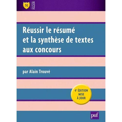 Réussir Le Résumé Et La Synthèse De Textes Aux Concours on Productcaster.