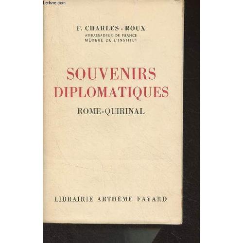 Souvenirs Diplomatiques, Rome-Quirinal (Février 1916- Février 1919) on Productcaster.