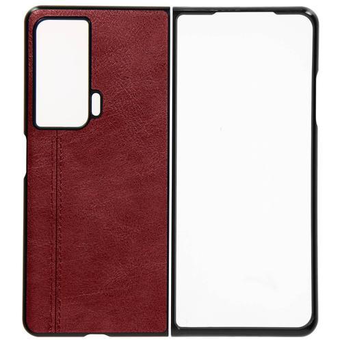 Coque Pour Honor Magic Vs Aspect Cuir Rigide Design Fin Rouge on Productcaster.