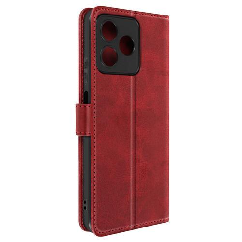 Étui Pour Realme C51 Porte-Carte Support Vidéo Série Vintage Rouge on Productcaster.