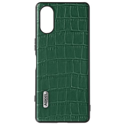 Coque Sony Xperia 5 V Effet Croco Série Crocs Wild, Abeel Vert on Productcaster.