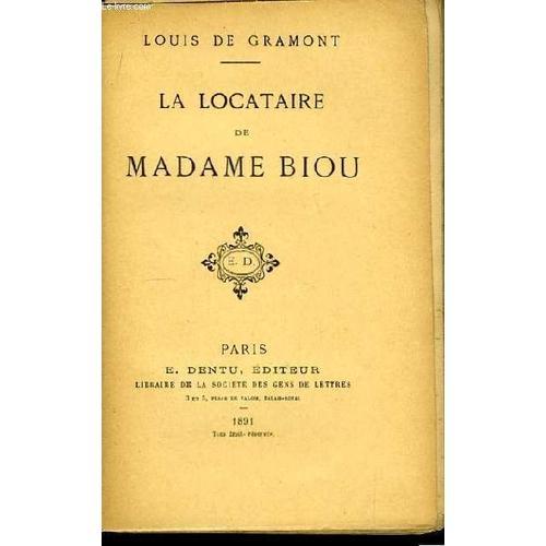 La Locataire De Madame Biou on Productcaster.