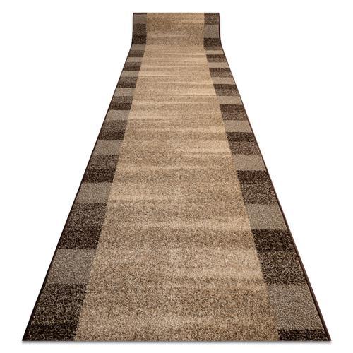 120x330 Cm Tapis De Couloir Karmel Etna Cadre, Sable Noix 120cm on Productcaster.