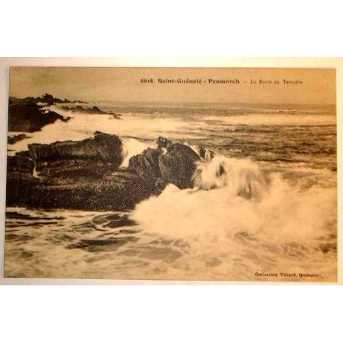 Carte Postale Ancienne Saint Guenole Penmarch La Barre En Tempete on Productcaster.