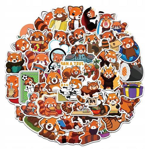 200 Pi¿¿Ces Dessin Anim¿¿ Adorable Panda Rouge Personne,Aesthetic C... on Productcaster.