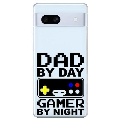 Coque Tpu Pour Pixel 6a Papa Gamer Geek on Productcaster.