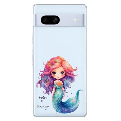 Coque Tpu Pour Pixel 6a Silhouette Sirene Mermaid Personnalisee on Productcaster.