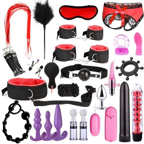 Sm Sex Toys 3-26 Pièces De Pinces À Mamelon Menottes Fouet Corde An... on Productcaster.