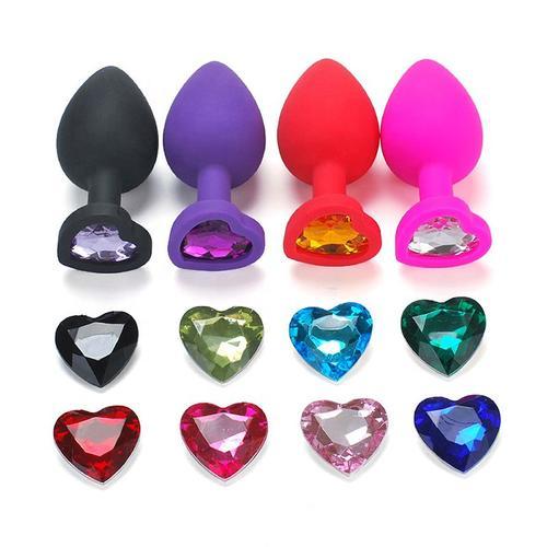 Nouveau Ensemble De Bouchons Anaux En Silicone En Forme De Coeur So... on Productcaster.