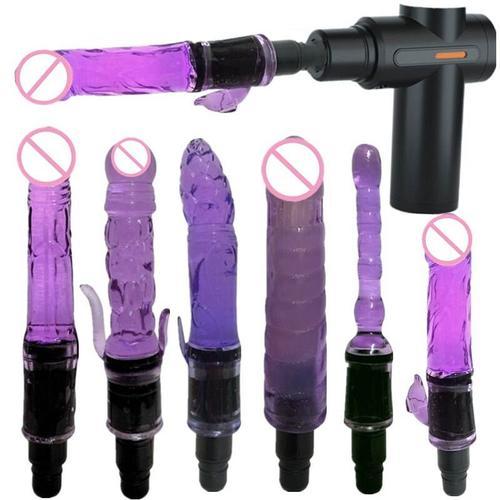 Massage Pistolet Tête Vibration Silicone Têtes Sexe Masturbation Vi... on Productcaster.