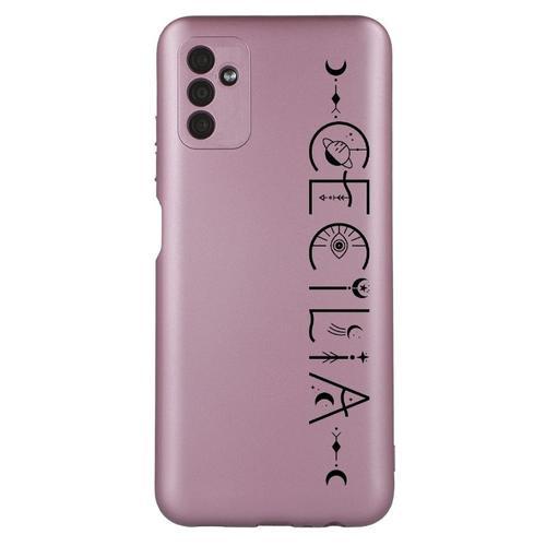 Coque Tpu Effet Metallique Rose Pour Galaxy A54 5g Prenom Police 29 on Productcaster.