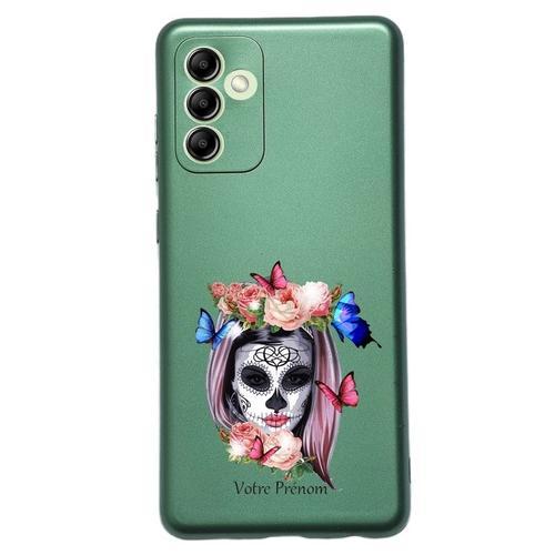 Coque Tpu Effet Metallique Vert Pour Galaxy A54 5g Mort Calavera Fl... on Productcaster.