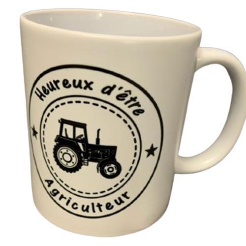 Mug " Heureux D'être Agriculteur" on Productcaster.