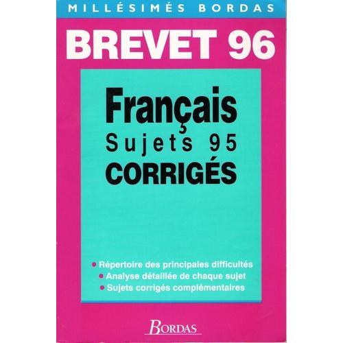 B1 Corriges Brevet 96 Francais on Productcaster.