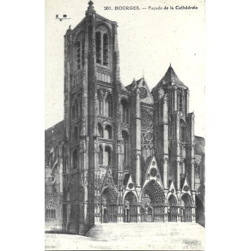 Bourges - Façade De La Cathédrale 1910 on Productcaster.