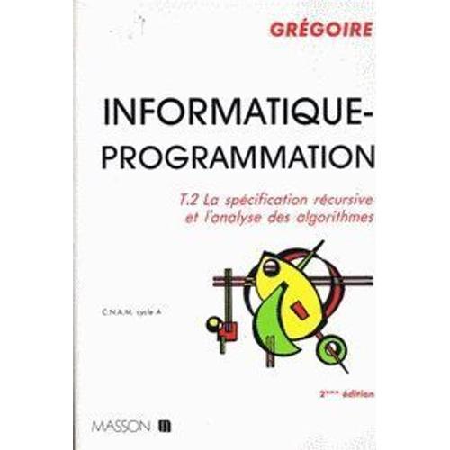 Informatique-Programmation - N° 2 - Informatique-Programmation - Cn... on Productcaster.