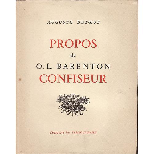 Propos De O.L. Barenton, Confiseur on Productcaster.