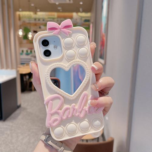 Barbie Amour Miroir Coque De Téléphone Mode Femme Iphone 14 Promax ... on Productcaster.