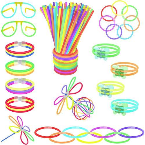 Bracelets Fluorescents Lumineux,100pcs Batons Lumineux Bracelets Fl... on Productcaster.