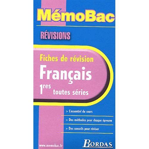 Francais 1eres Toutes Series - Fiches De Revision on Productcaster.