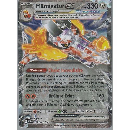 Carte Pokémon - Flamigator Ex - 137/182 - Ultra-Rare - Téracristal ... on Productcaster.