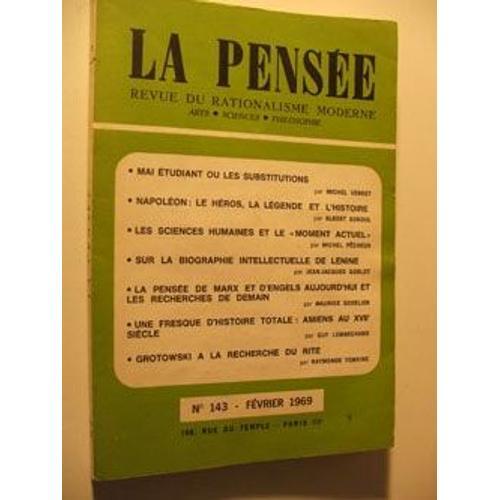 La Pensée N°143 Février 1969 on Productcaster.