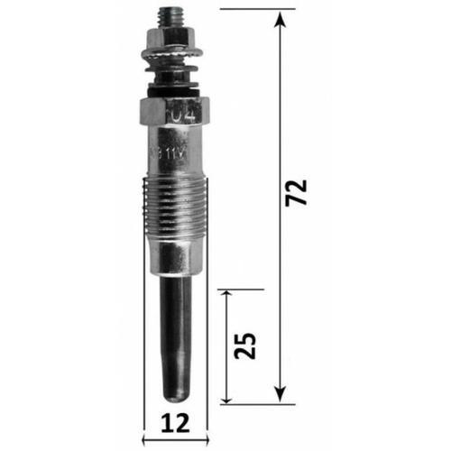 Bougie De Préchauffage - Renault Master 2.1 D 60 08/1980-07/1998 on Productcaster.