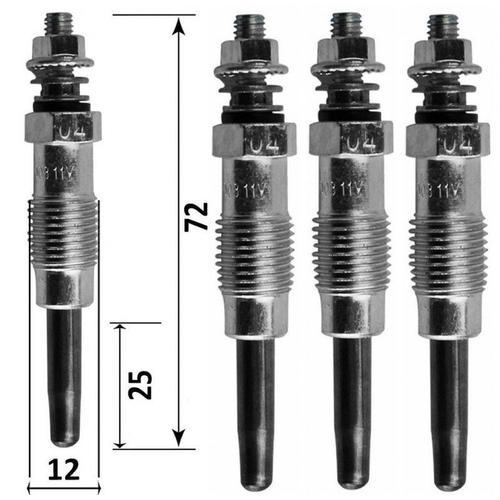 Quatre Bougies De Préchauffage - Lancia Thema 2500 Turbo Ds 115 11/... on Productcaster.