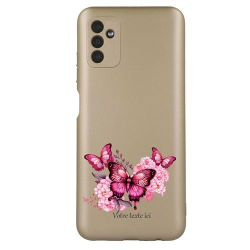 Coque Tpu Effet Metallique Dore Pour Galaxy A04s Et A13 5g Papillon... on Productcaster.