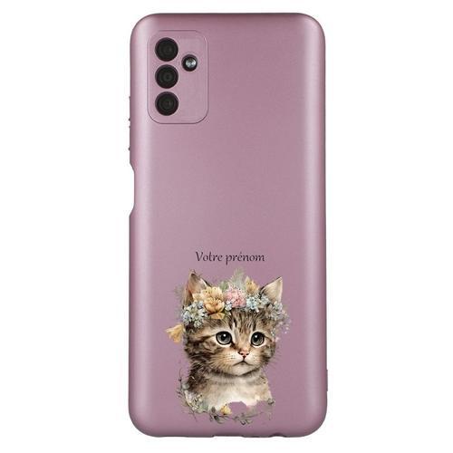 Coque Tpu Effet Metallique Rose Pour Galaxy A04s Et A13 5g Chat Boh... on Productcaster.