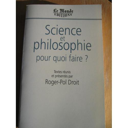 Science Et Philosophie, Pour Quoi Faire ? on Productcaster.