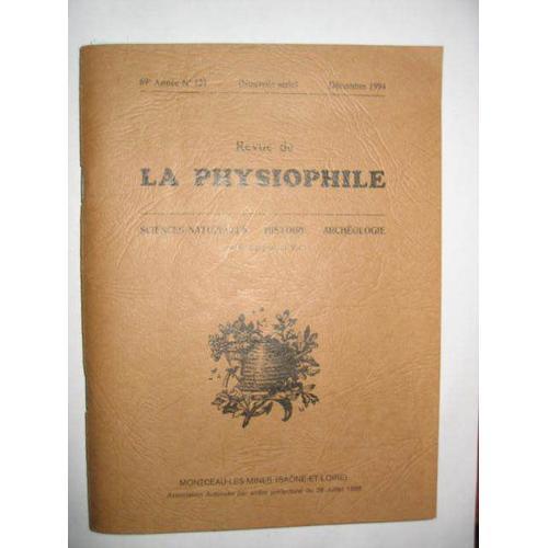 La Physiophile 1994 N° 121 : Sciences Naturelles : Histoire / Ar... on Productcaster.