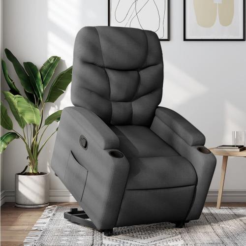 Vidaxl Fauteuil Inclinable Gris Foncé Tissu on Productcaster.