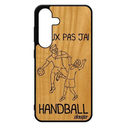 Coque Bois Samsung S24 Silicone J'peux Pas J'ai Handball Sm-S921u E... on Productcaster.