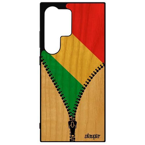 Coque Pour Samsung S24 Ultra Bois Silicone Drapeau Congo Brazzavill... on Productcaster.