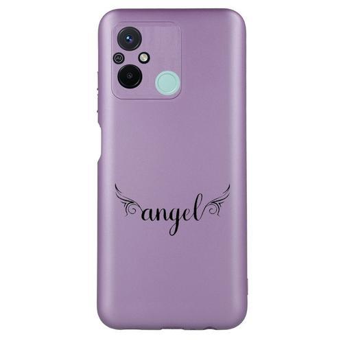 Coque Tpu Effet Metallique Violet Pour Redmi 12c Et 11a Prenom Poli... on Productcaster.